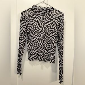 Dress in LALA - ambiance mesh checkered top